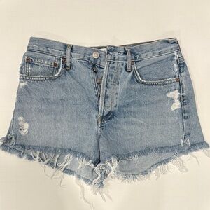 Agolde Parker denim shorts